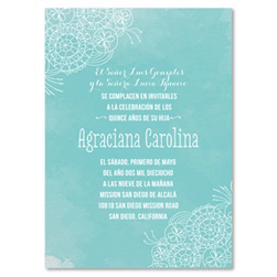 Beautiful Quinceanera Invitations - Cordones