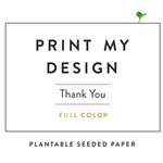 Custom Design Seeded Paper Notes on white plantable paper