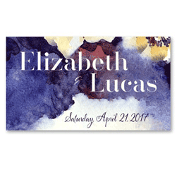 Floral Wedding Place Cards | Deep Blooms
