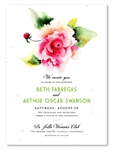 Rose Invitation on plantable paper | Divine Rose