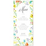 Wildflowers Wedding Menus | Floral Grace