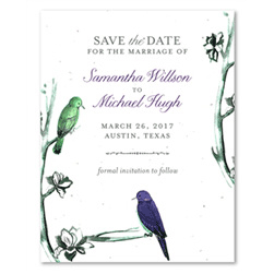 Bird Save the Date Cards | Forest Songs