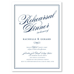 Sophisticated Rehearsal Dinner Invitations | Forever Eco-Chic