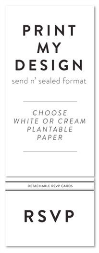 Custom Send n Seal Wedding Invitations | Your Design