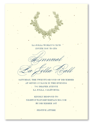 Holiday Gala Invitations - Oak Tree