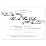Unique Invitations on plantable paper ~ Black Tie Gala by Green Business Print