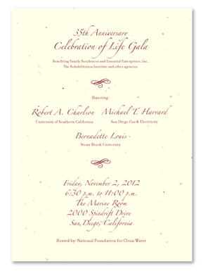 Script Gala Invitations | Elegant Fundraising