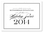 Holiday Party Invitations on plantable paper ~ Formal Financial by Green Business Print