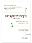 Unique Gala Invitations | Garden Fundraiser