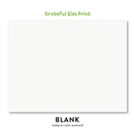 Blank Children postcards | Ready to color (100% recycled paper)  | Grateful Kids Print