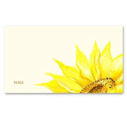 Sunflower Wedding Place Cards | Gorgeous Sunflower