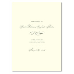 Elegant Wedding Programs  - Graceful Chic Calligraphy | ForeverFiances