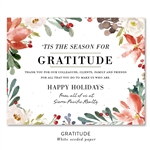Gratitude Season Business Holiday Cards | seeded paper
