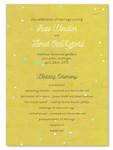 Unique Wedding Programs Green Party by ForeverFiances