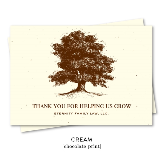 Business Thank you notes to get referrals for advisors | Eternity Tree