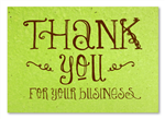 Plantable Business Thank you cards ~ Happy Board by Green Business Print