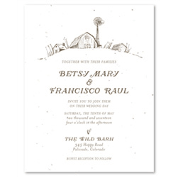 Barn Wedding Invitations | Happy Barn