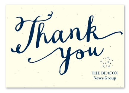 Hand-written Business Thank you cards ~ Heartfelt by Green Business Print