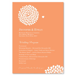Unique Wedding Programs Hearts in Bloom by ForeverFiances