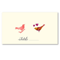 Bird Wedding Place Cards | Heavenly Birds