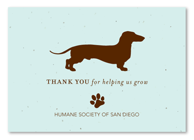 Plantable Unique Thank you cards ~ Helping us Grow by Green Business Print