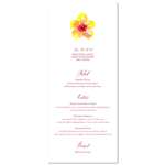 Unique Wedding Menu ~ Hibiscus from Maui