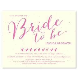 Garden Party Bridal Shower Cards - Hip Bride (seeded)