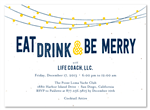 Holiday Party Invitations| String of Lights