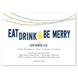 Holiday Party Invitations| String of Lights