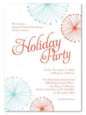 Corporate Holiday Party Invitations | Winter Party