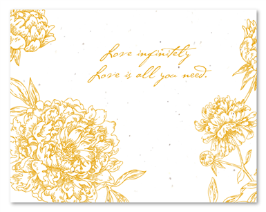 In Bloom cards - Love Infinitely (plantable paper)