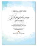 Plantable Bridal Shower Invitations | In the Clouds (watercolor)