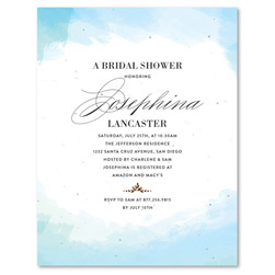 Plantable Bridal Shower Invitations | In the Clouds (watercolor)