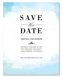In the Clouds Wedding Save the Date cards