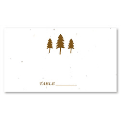 Seeded Paper Table Cards - In the Pines