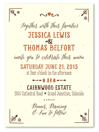 Western Rustic Wedding Invitations | In the West // ForeverFiances