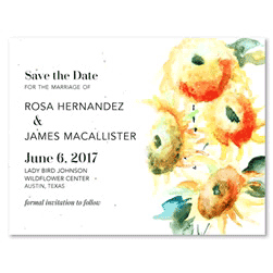 Sunflower Save the Date Cards | Magnifient Sunflower