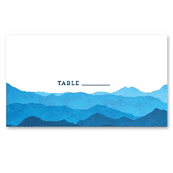 Mountain Wedding Place Cards | Misty Mountains