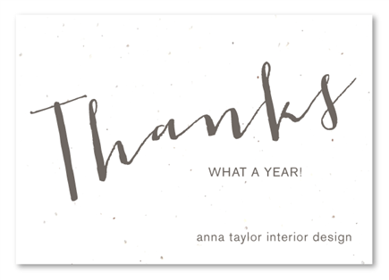 Organic Business Thank you cards 5 by Green Business Print