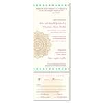 Indian Wedding Invitations ~ Old Sari (100% recycled paper)