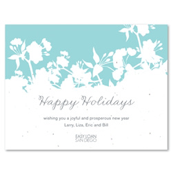 Green Business Holiday Cards | Organic Yellow