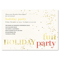 Business Holiday Invitations | Party Bubbles