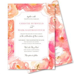 Seed Paper Wedding Invitations - Wildflower Seeded Papers 7x10 bifold with  print