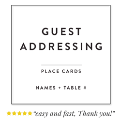 Guest addressing on Wedding Place Cards | ForeverFiances