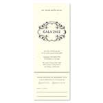 Formal Business Invitations on Cream Seeded Paper ~ Royal & Sophisticated by Green Business Print