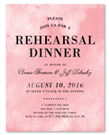 Rustic Pink Rehearsal Dinner Invitations