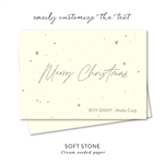 Merry Christmas Handwritten business holiday cards  by Green Business Print
