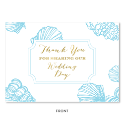 Sea Shell Thank you cards Greeting by ForeverFiances