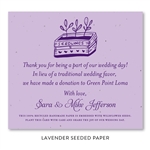 Seeded Paper Wedding Favors deep purple | Seedlings