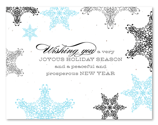 Company Christmas Cards ~ Snow Soiree by Green Business Prin